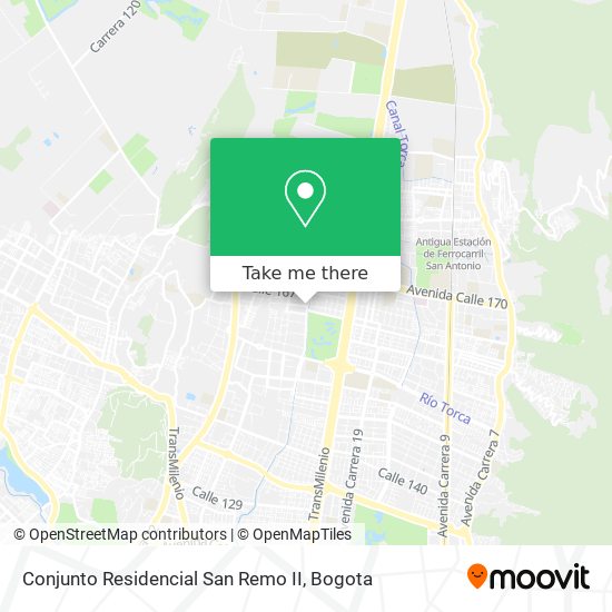 Mapa de Conjunto Residencial San Remo II