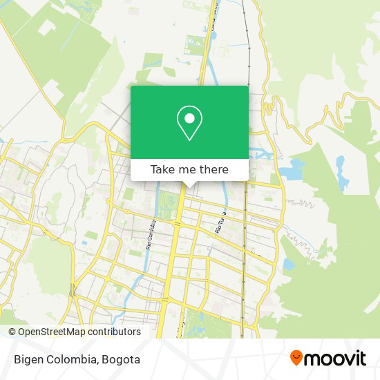 Mapa de Bigen Colombia