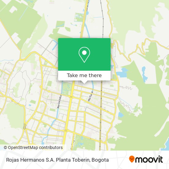 Rojas Hermanos S.A. Planta Toberin map