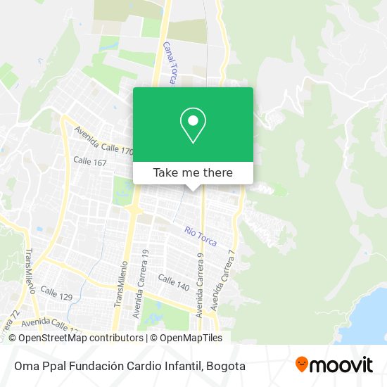 Oma Ppal Fundación Cardio Infantil map