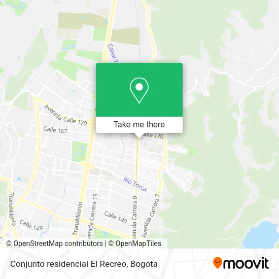 Conjunto residencial El Recreo map