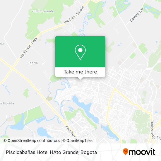 Piscicabañas Hotel HAto Grande map