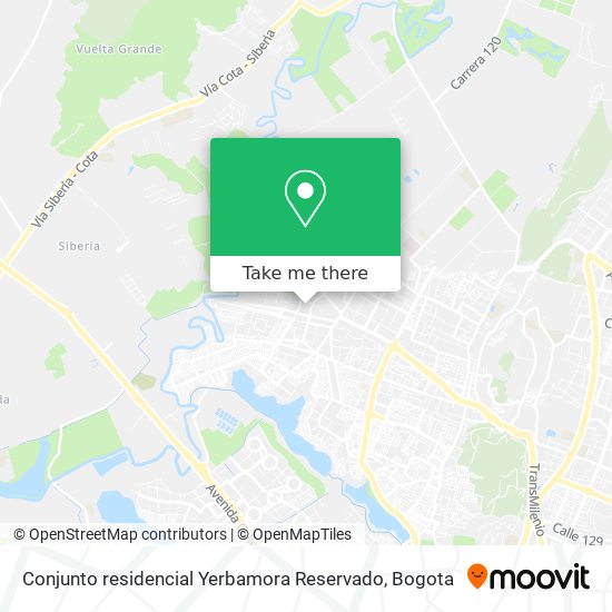 Conjunto residencial Yerbamora Reservado map