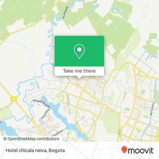 Hotel chicala neiva map