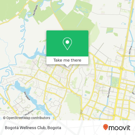 Bogotá Wellness Club map