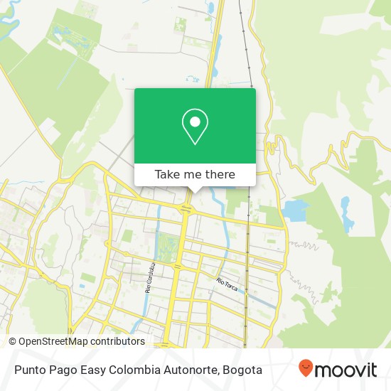 Punto Pago Easy Colombia Autonorte map