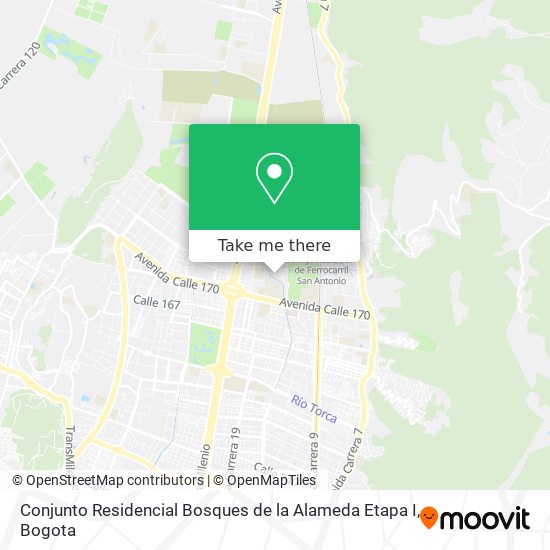 Conjunto Residencial Bosques de la Alameda Etapa I map