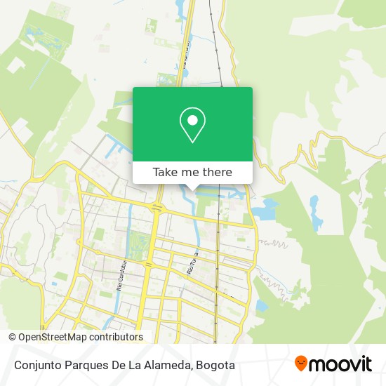 Conjunto Parques De La Alameda map