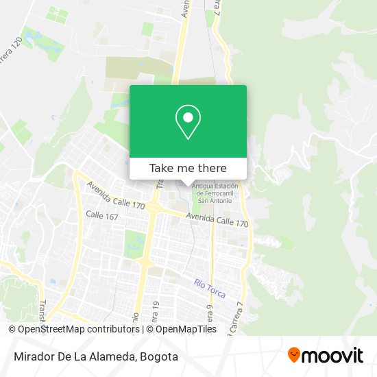 Mirador De La Alameda map
