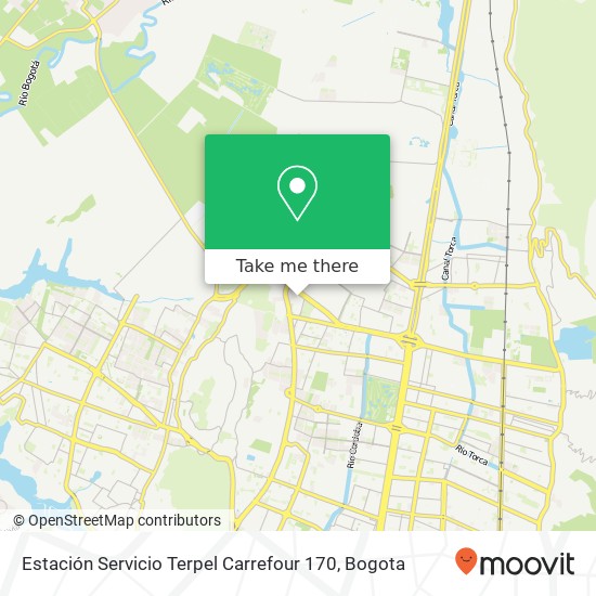 Estación Servicio Terpel Carrefour 170 map