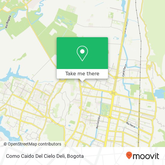 Como Caido Del Cielo Deli map