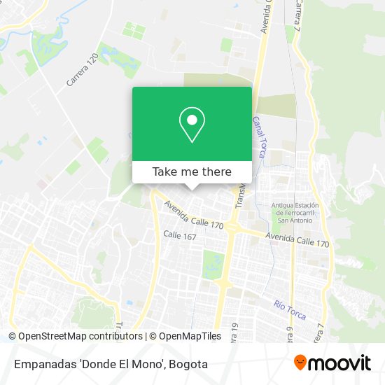 Empanadas 'Donde El Mono' map