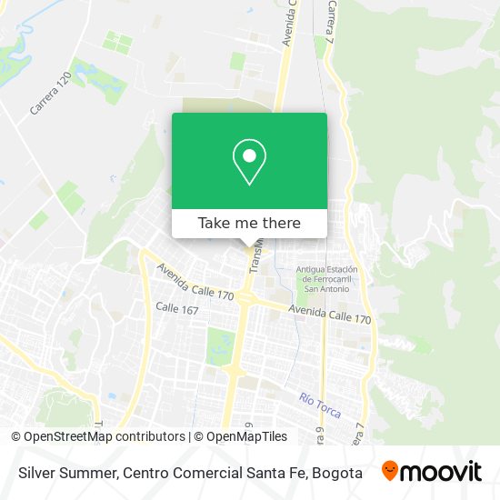 Silver Summer, Centro Comercial Santa Fe map