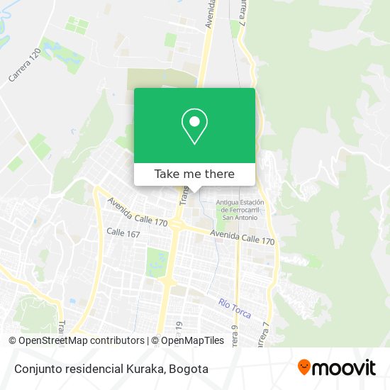 Conjunto residencial Kuraka map