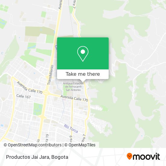 Productos Jai Jara map