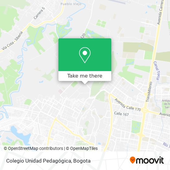 Colegio Unidad Pedagógica map