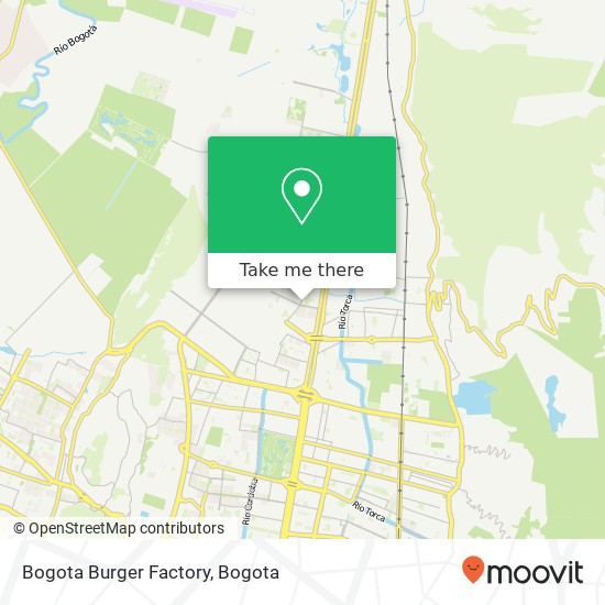 Bogota Burger Factory map