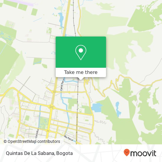 Quintas De La Sabana map