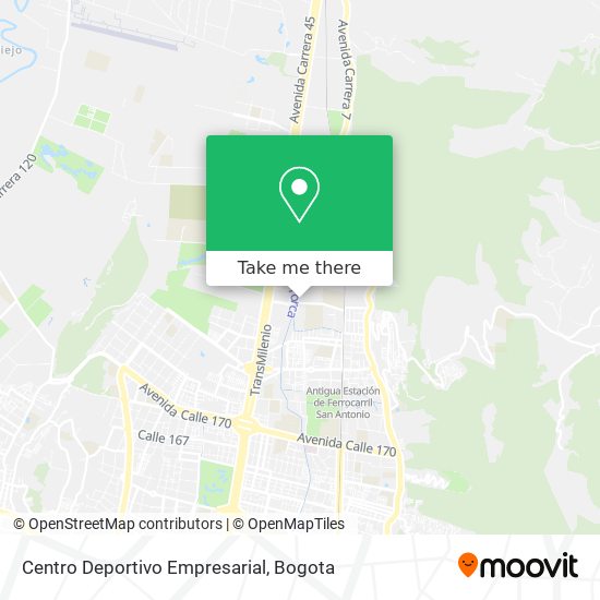 Centro Deportivo Empresarial map