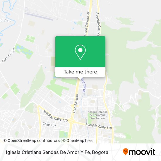 Iglesia Cristiana Sendas De Amor Y Fe map