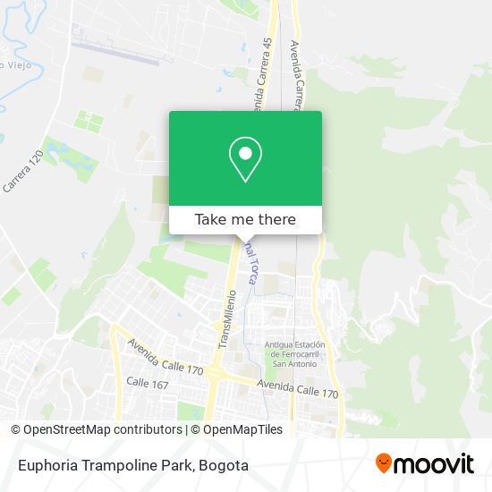 Euphoria Trampoline Park map