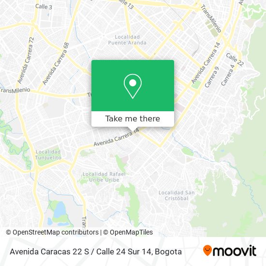Avenida Caracas 22 S / Calle 24 Sur 14 map