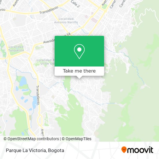 Parque La Victoria map