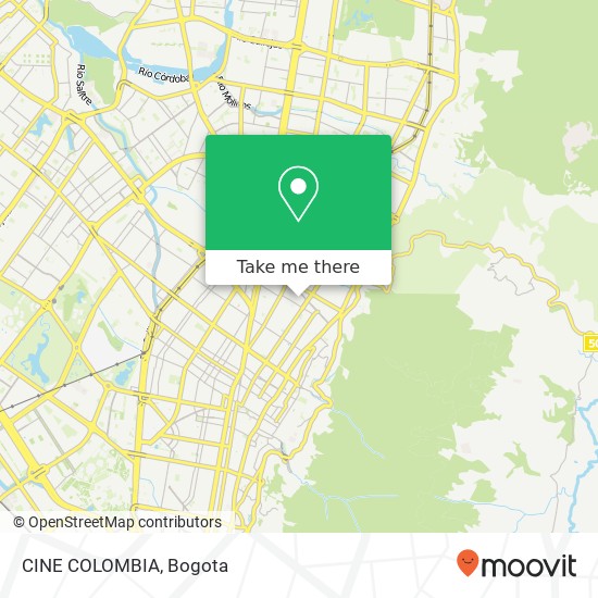 CINE COLOMBIA map