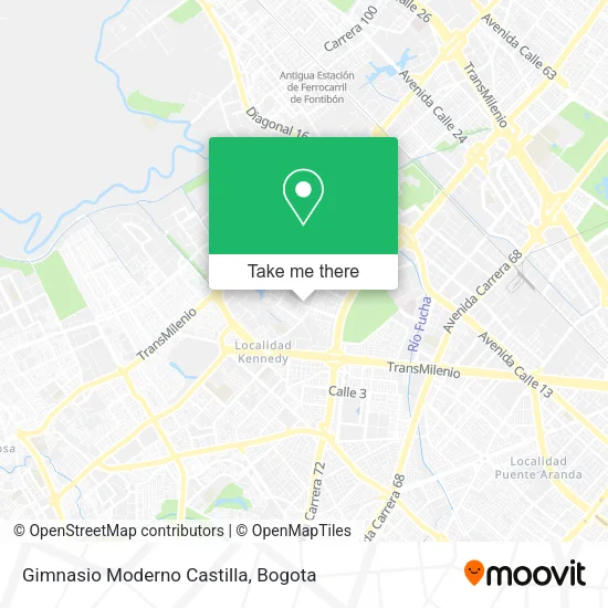 Gimnasio Moderno Castilla map