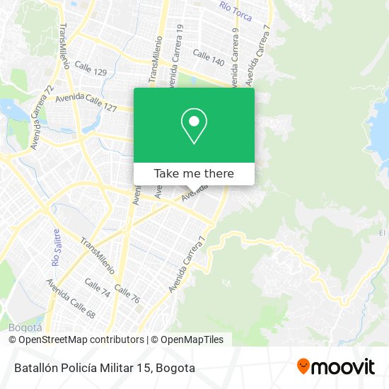 Batallón Policía Militar 15 map