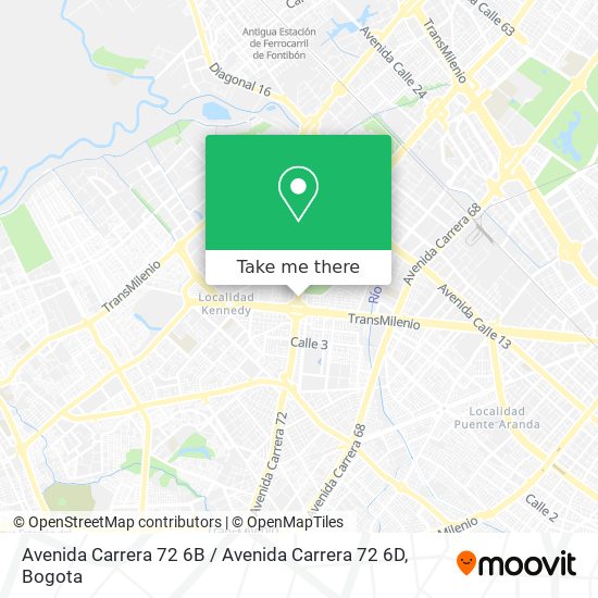 Avenida Carrera 72 6B / Avenida Carrera 72 6D map