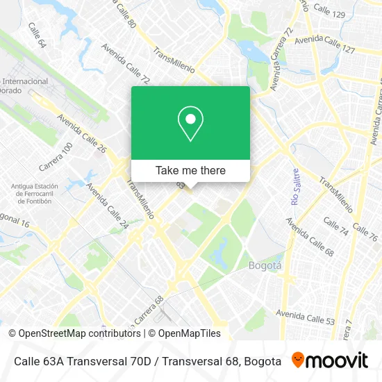 Calle 63A Transversal 70D / Transversal 68 map