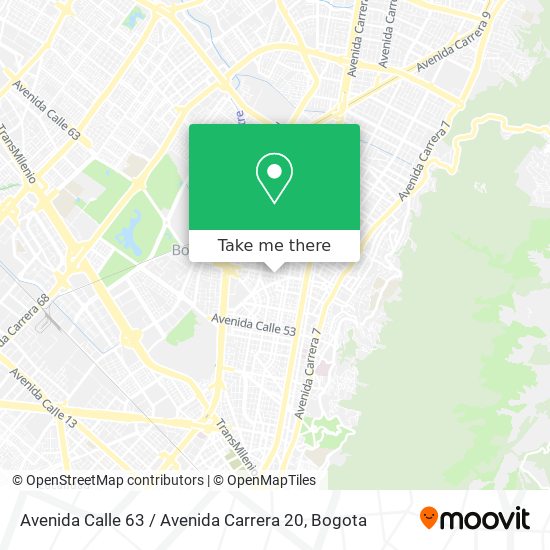 Avenida Calle 63 / Avenida Carrera 20 map