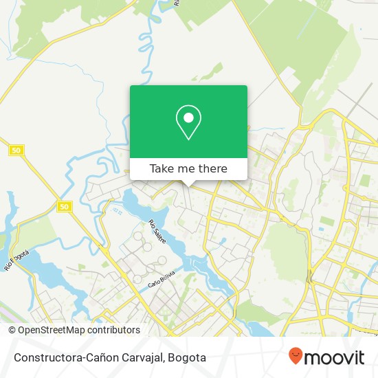 Constructora-Cañon Carvajal map