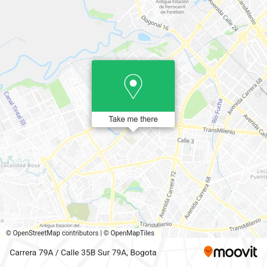Carrera 79A / Calle 35B Sur 79A map