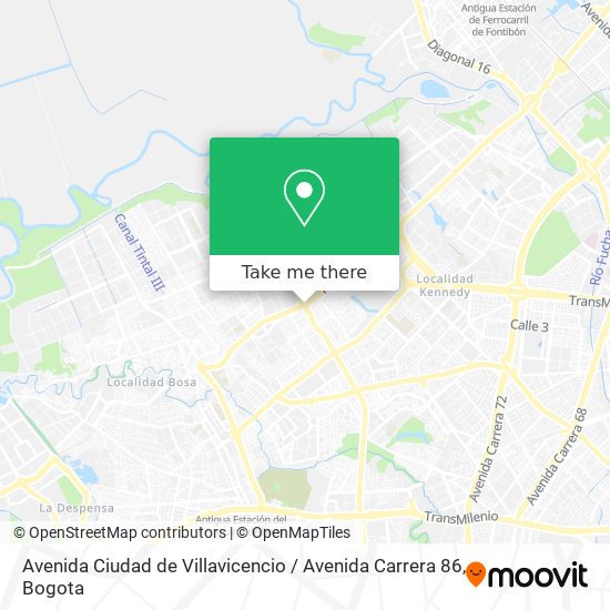 Avenida Ciudad de Villavicencio / Avenida Carrera 86 map