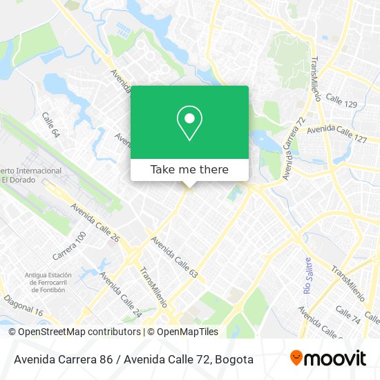 Avenida Carrera 86 / Avenida Calle 72 map