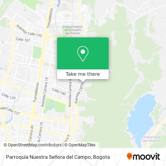 Parroquia Nuestra Señora del Campo map