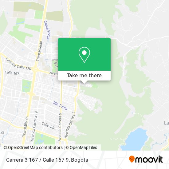 Carrera 3 167 / Calle 167 9 map