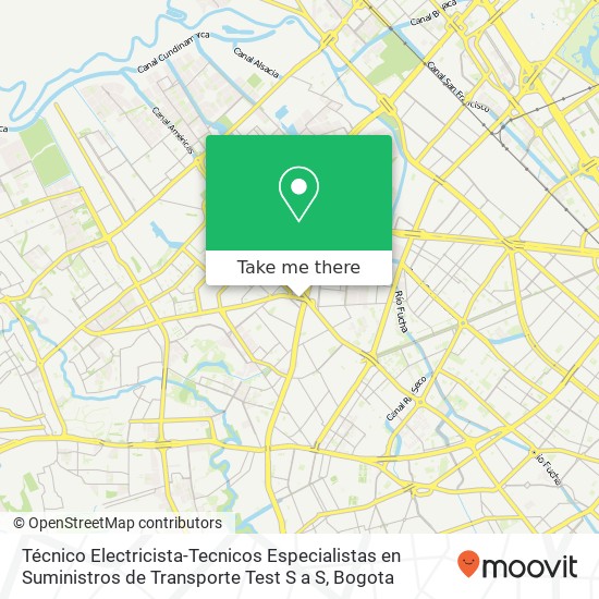 Mapa de Técnico Electricista-Tecnicos Especialistas en Suministros de Transporte Test S a S
