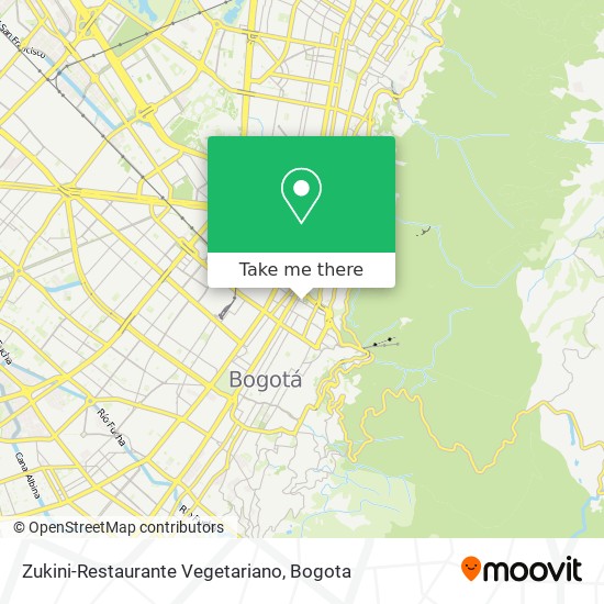 Zukini-Restaurante Vegetariano map