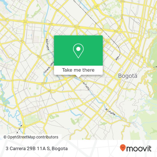 Mapa de 3 Carrera 29B 11A S