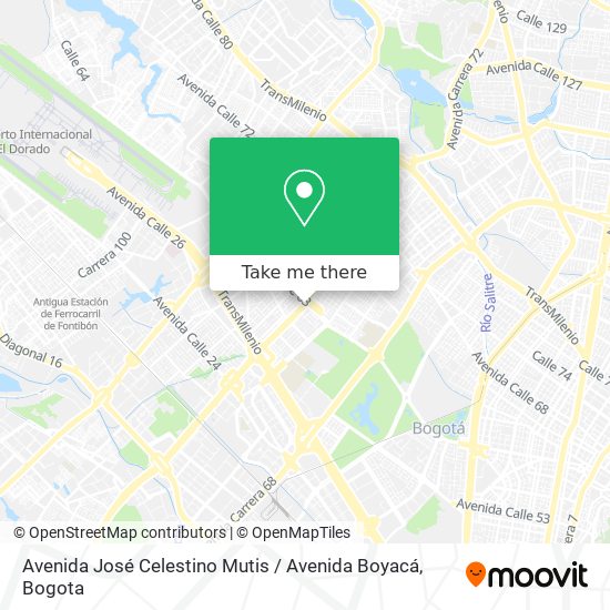 Avenida José Celestino Mutis / Avenida Boyacá map