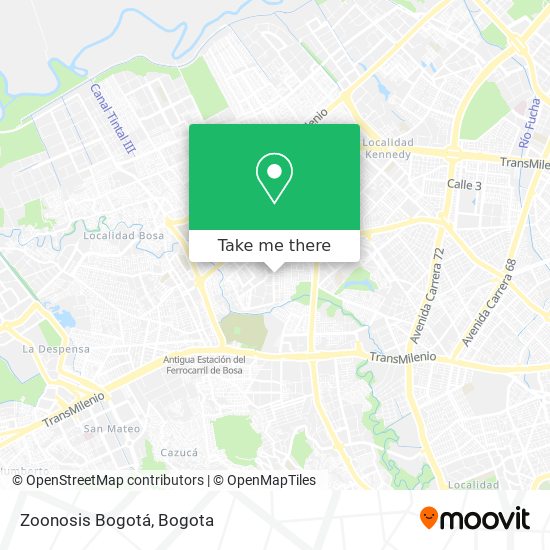 Zoonosis Bogotá map