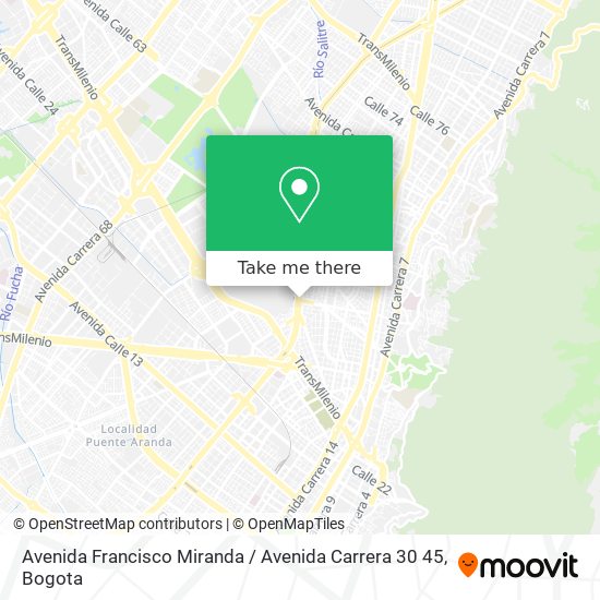 Avenida Francisco Miranda / Avenida Carrera 30 45 map