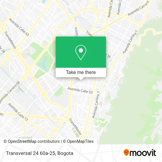 Mapa de Transversal 24 60a-25