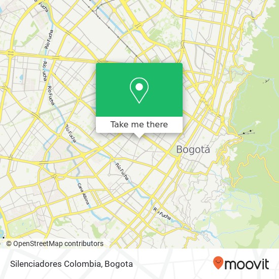 Silenciadores Colombia map