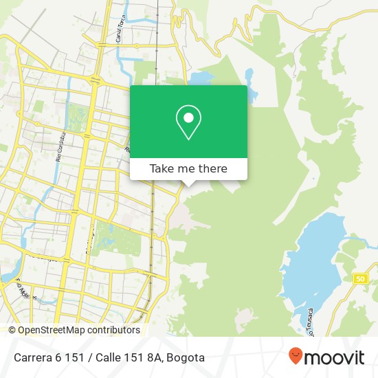 Carrera 6 151 / Calle 151 8A map