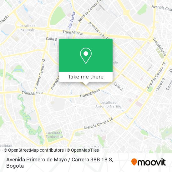 Avenida Primero de Mayo / Carrera 38B 18 S map