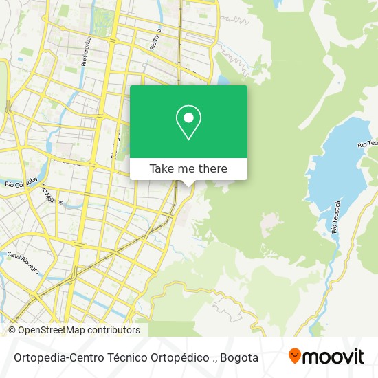 Mapa de Ortopedia-Centro Técnico Ortopédico .